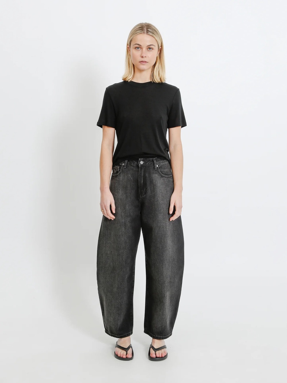 ALPHA60 Essex Black Washed Jeans